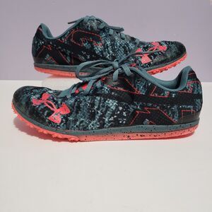 Under Armour Brigade XC Track Shoes Gray/ Multi  Men's Sz 8.5 Women's Sz 10